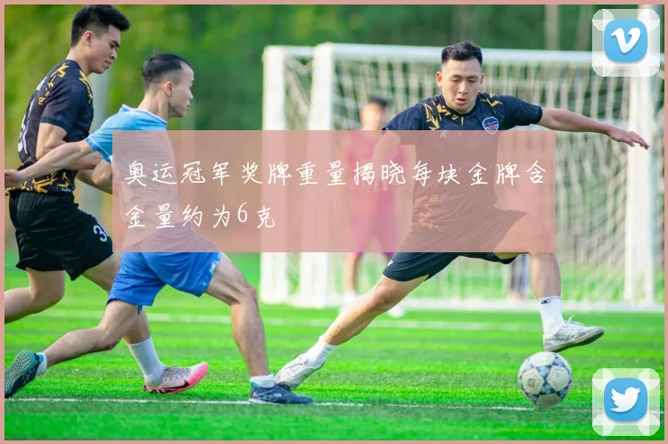 奥运冠军奖牌重量揭晓每块金牌含金量约为6克