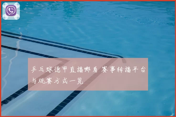 乒乓球德甲直播哪看 赛事转播平台与观赛方式一览